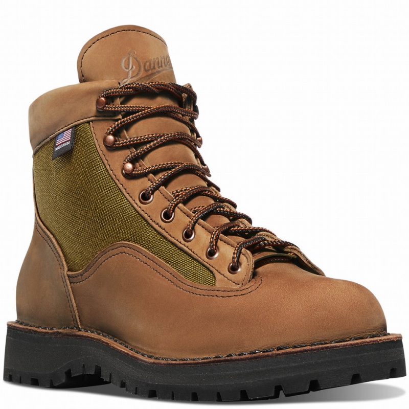 Brown Danner Light II Men's Hiking Boots | 38134