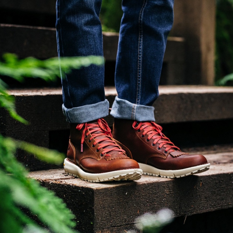 Brown Danner Logger 917 GTX Men's Boots | 28693