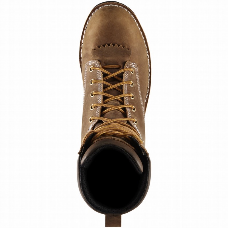 Brown Danner Logger Men's Work Boots | 14493