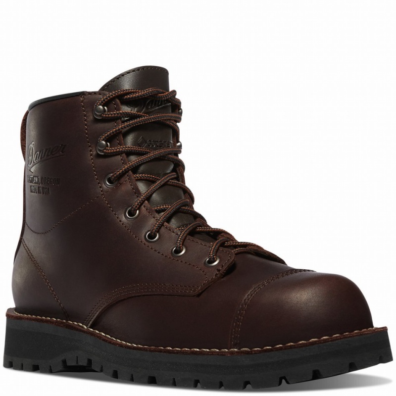 Brown Danner Moto GTX Men's Boots | 71131