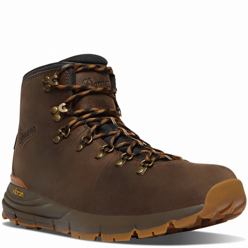 Brown Danner Mountain 600 Leaf GTX Women's Hiking Boots | 18002