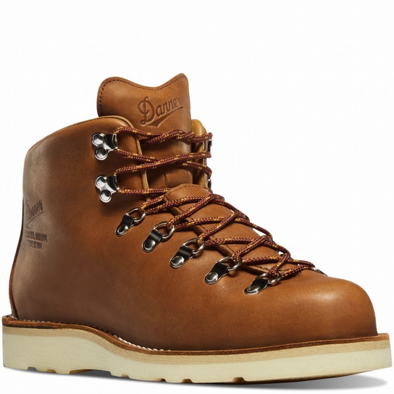 Brown Danner Mountain Light Men's Hiking Boots | 79616