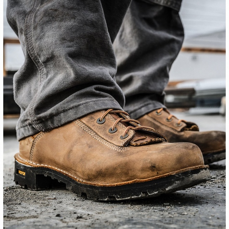 Brown Danner Quarry USA Men's Work Boots | 78490