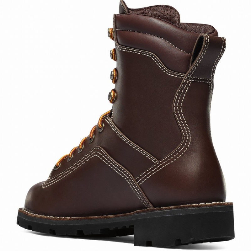 Brown Danner Quarry USA Men's Work Boots | 16213