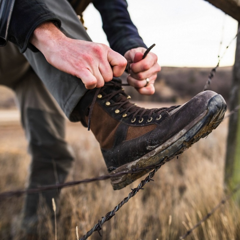 Brown Danner Recurve Men's Hunting Boots | 24463