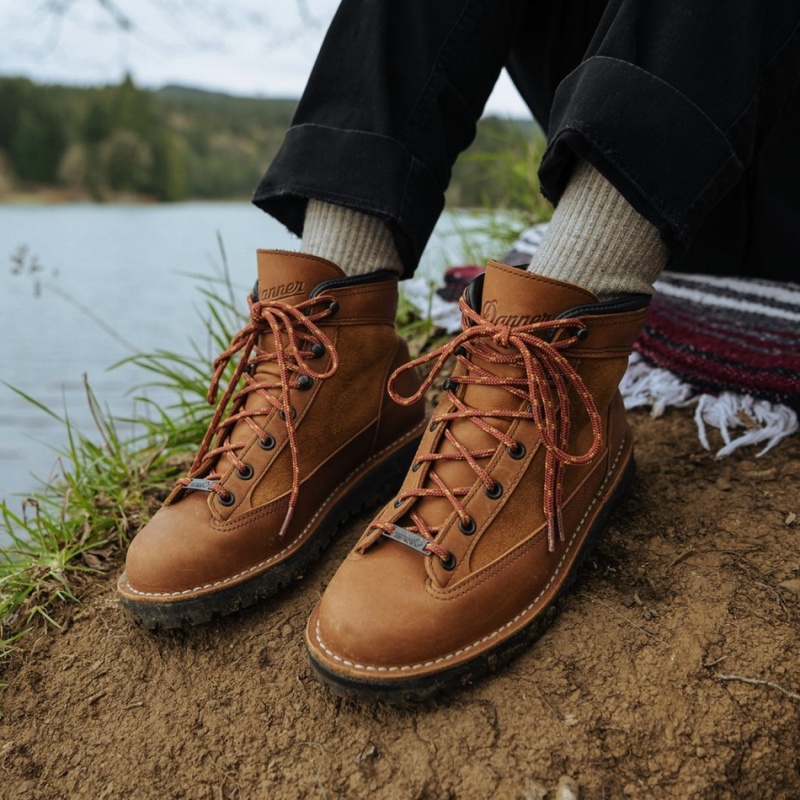 Brown Danner Ridge Women's Hiking Boots | 52740