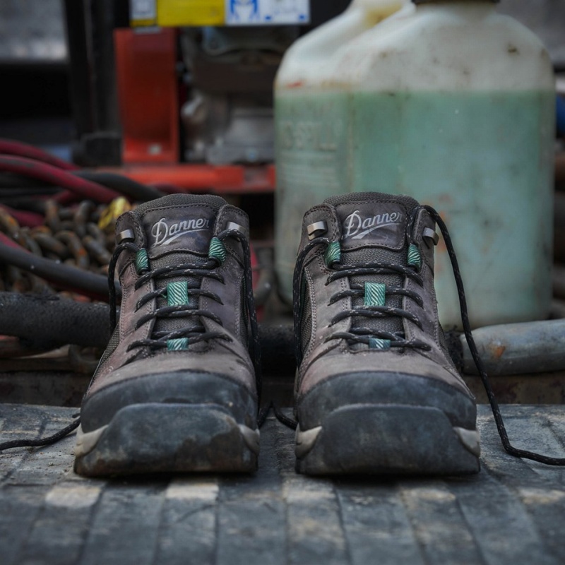 Brown Danner Riverside Men's Work Shoes | 77618