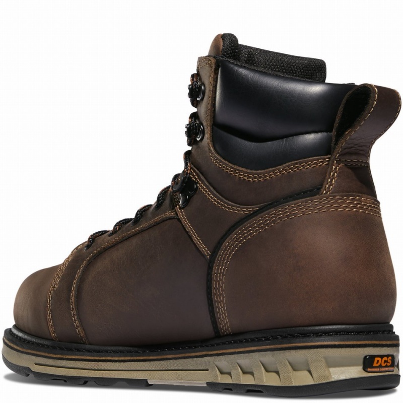 Brown Danner Steel Yard Men's Safety Boots | 56567