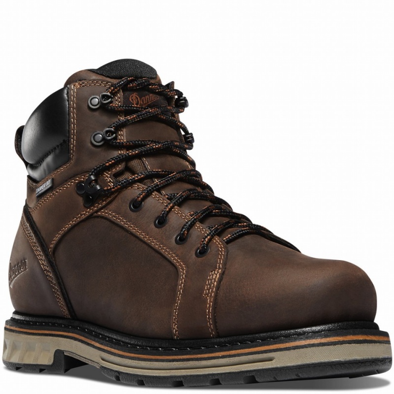 Brown Danner Steel Yard Men's Safety Boots | 99075