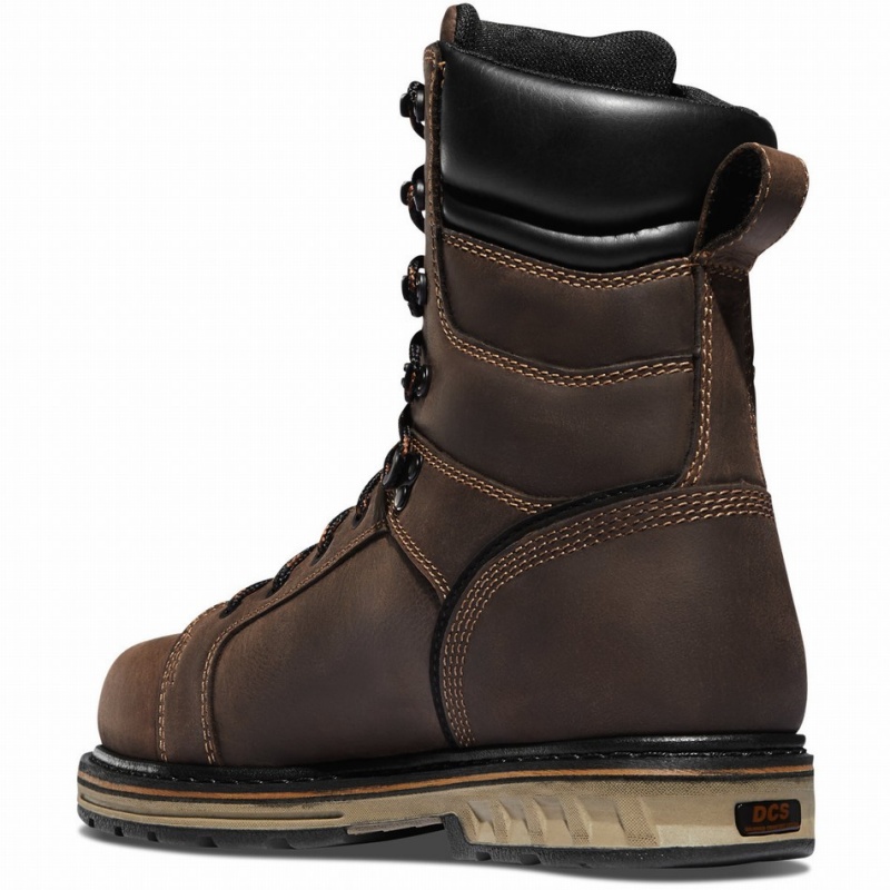 Brown Danner Steel Yard Men's Safety Boots | 28061