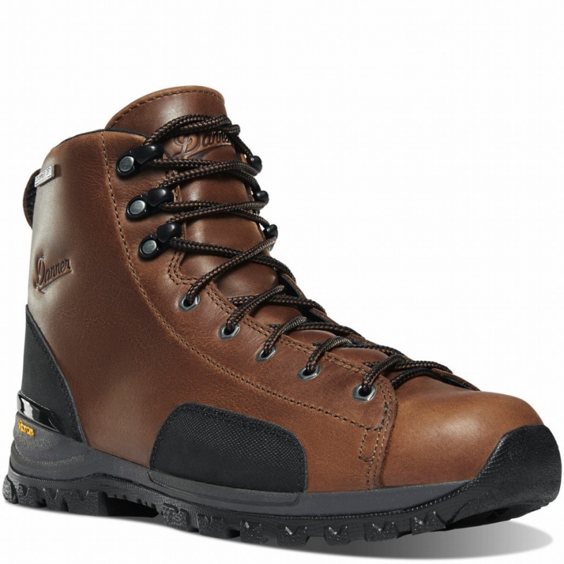 Brown Danner Stronghold Men's Work Boots | 26883