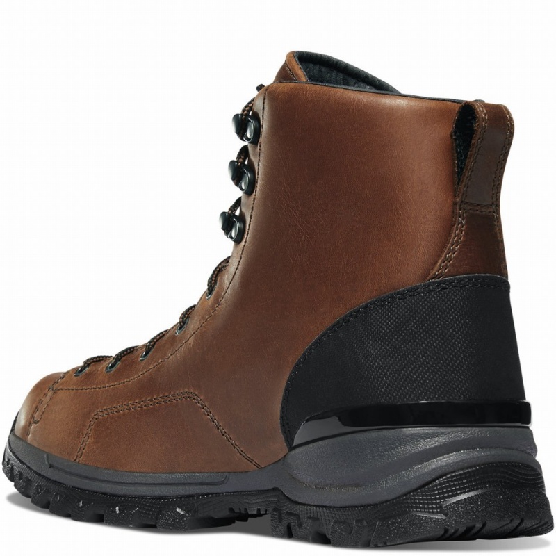 Brown Danner Stronghold Men's Work Boots | 26883