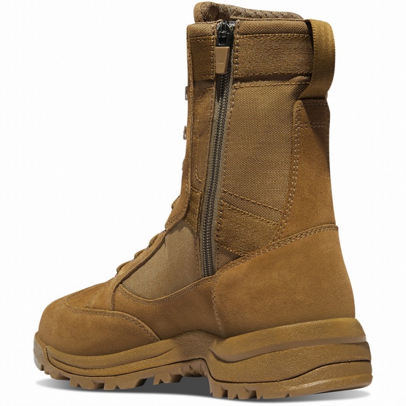 Brown Danner Tanicus Side-Zip Women's Tactical Boots | 81362