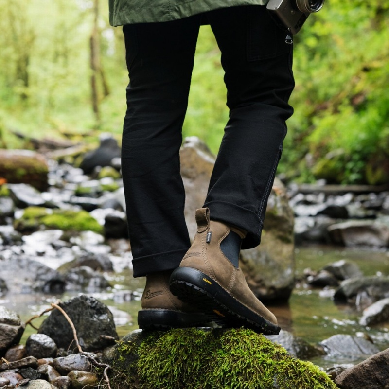 Brown Danner Tramline Chelsea 917 GTX Women's Chelsea Boots | 80280