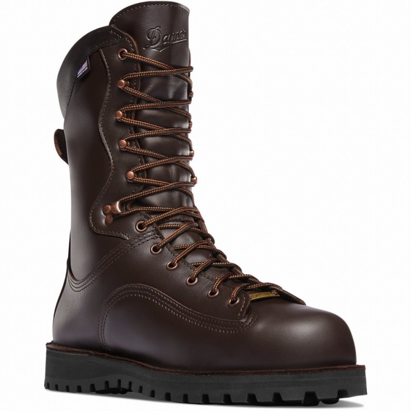 Brown Danner Trophy Men's Hunting Boots | 91877