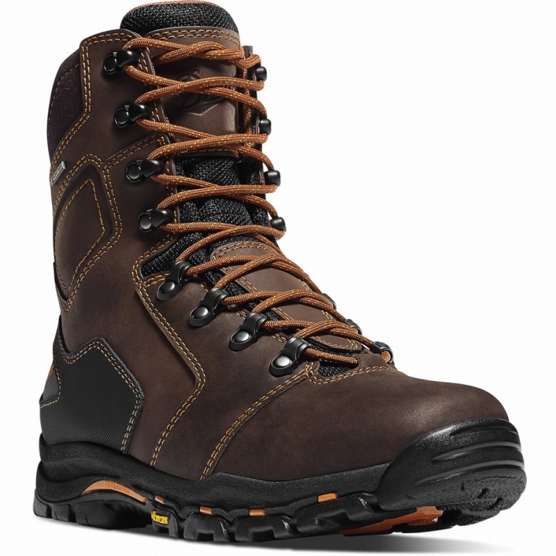 Brown Danner Vicious Men's Work Boots | 27398