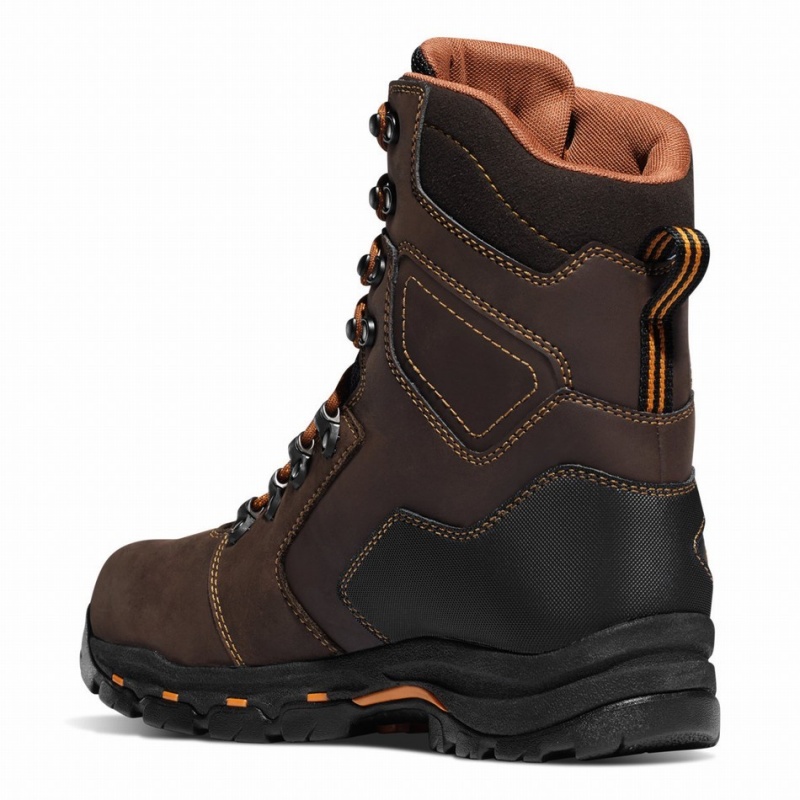 Brown Danner Vicious Men's Work Boots | 27398