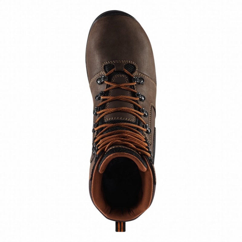 Brown Danner Vicious Men's Work Boots | 27398