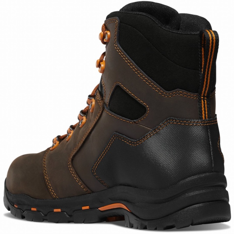 Brown Danner Vicious Men's Work Boots | 33031