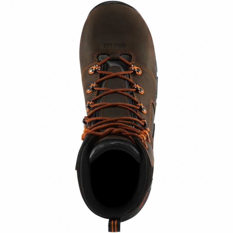 Brown Danner Vicious Men's Work Boots | 33031