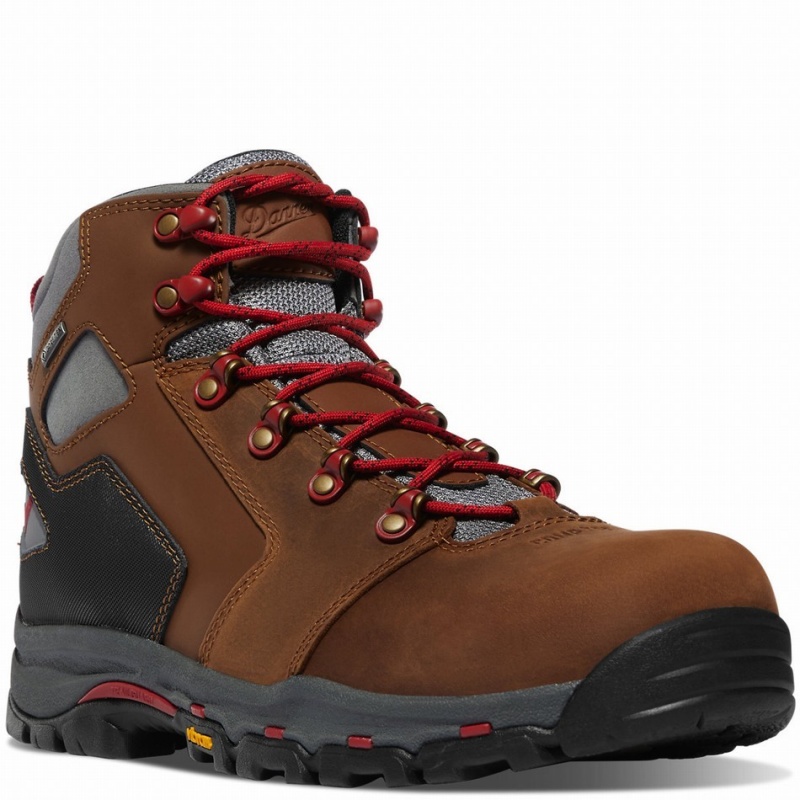 Brown Danner Vicious Men's Work Boots | 34367