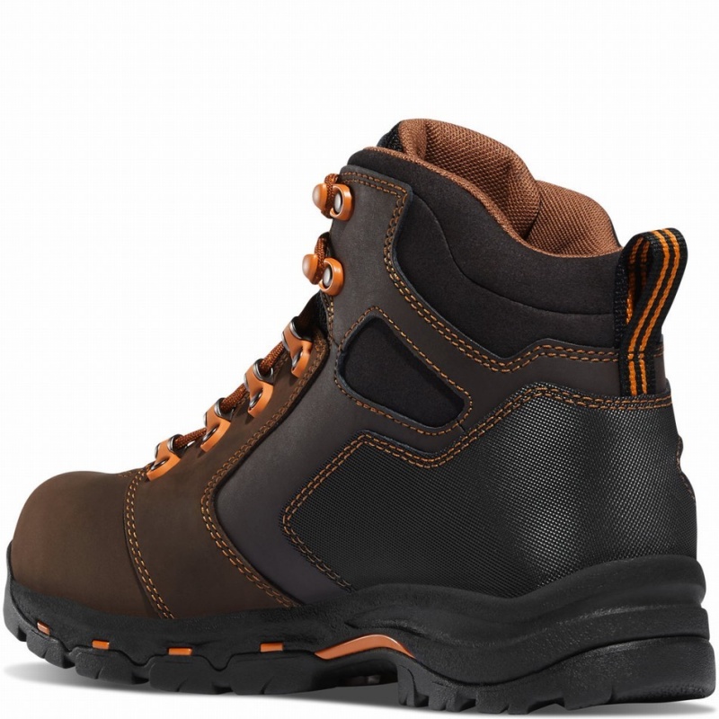 Brown Danner Vicious Men's Work Boots | 44010