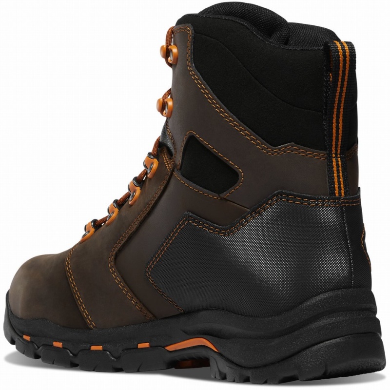 Brown Danner Vicious Men's Work Boots | 49242