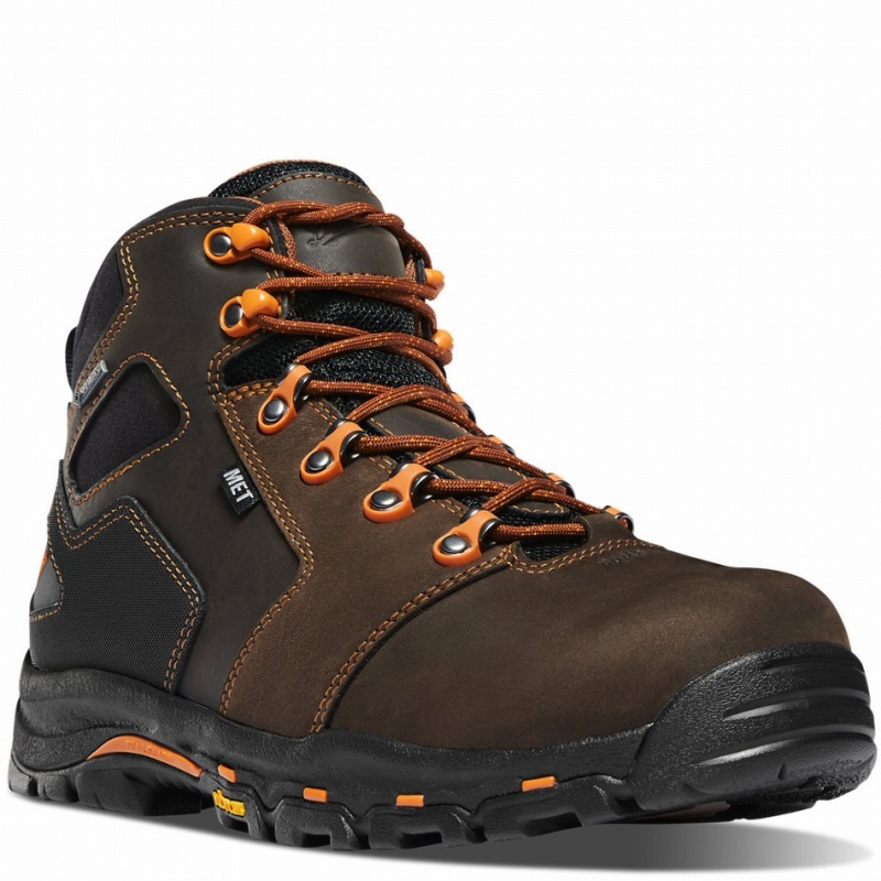 Brown Danner Vicious Men's Work Boots | 57643