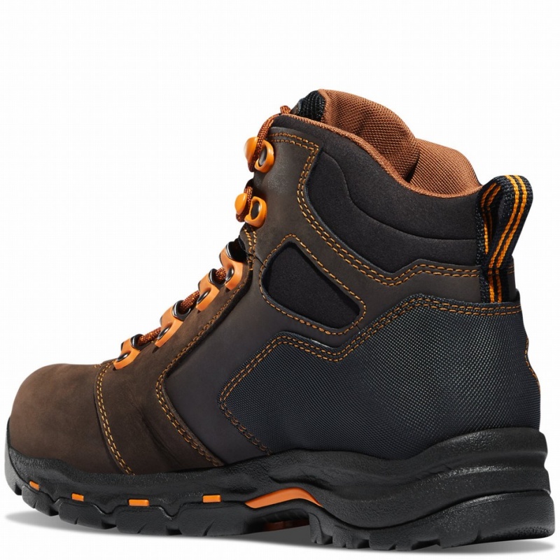 Brown Danner Vicious Men's Work Boots | 57643