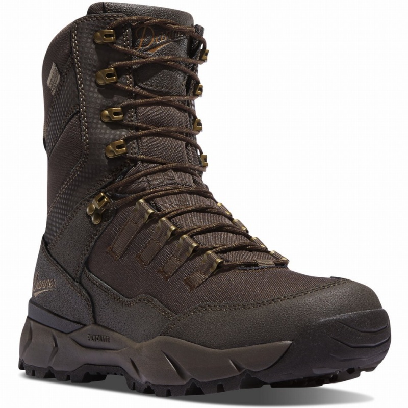 Brown Danner Vital Men's Hunting Boots | 26861