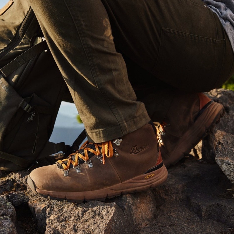 Chocolate Danner Mountain 600 Men's Hiking Boots | 98579