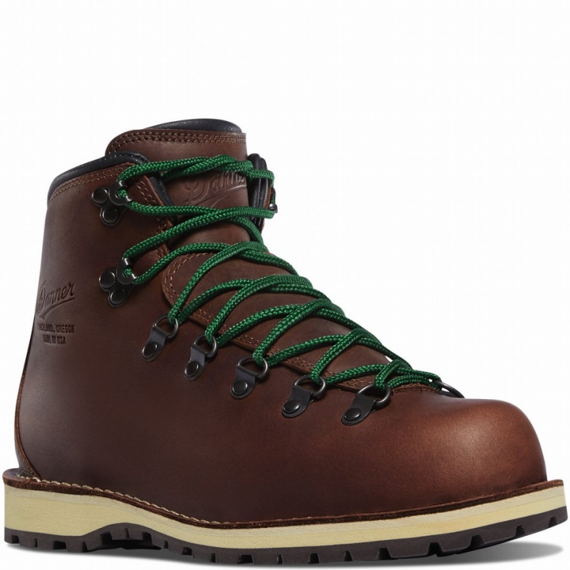 Chocolate Danner Mountain Pass Men's Hiking Boots | 83427