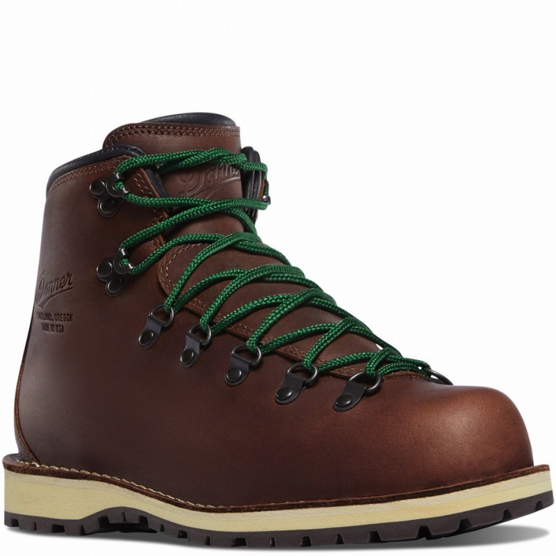 Chocolate Danner Mountain Pass Women's Hiking Boots | 80956