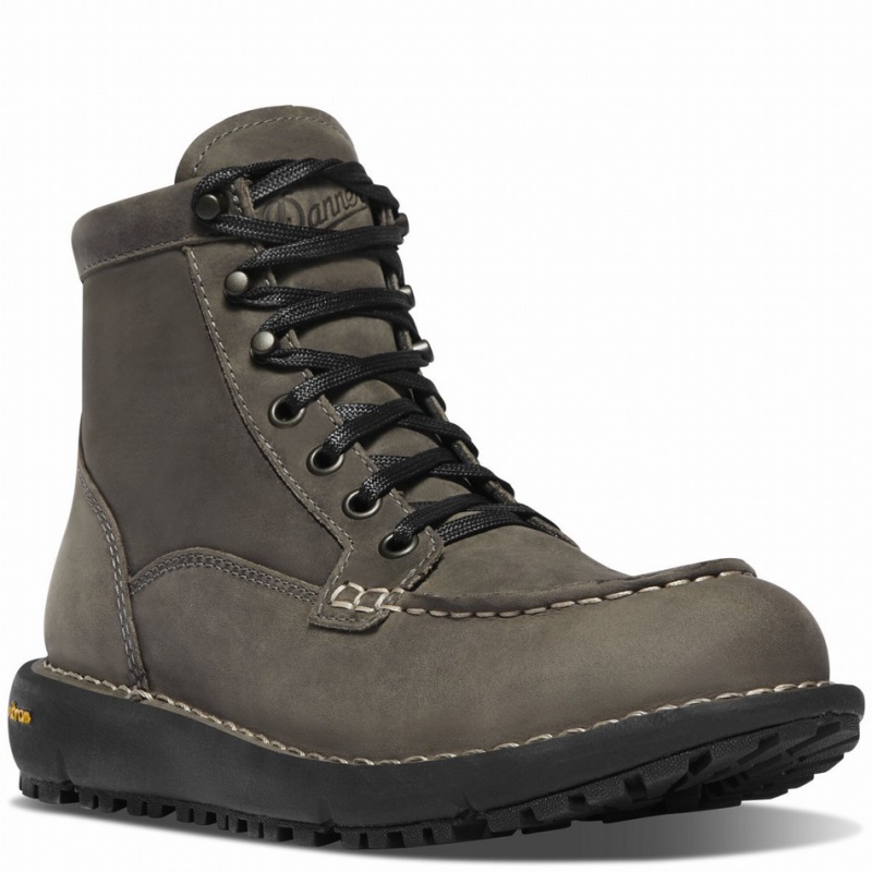 Grey Danner Logger Moc 917 GTX Women's Boots | 49838