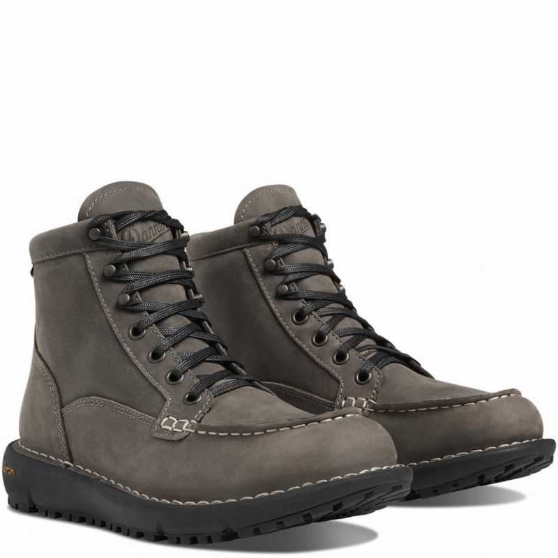 Grey Danner Logger Moc 917 GTX Women's Boots | 49838