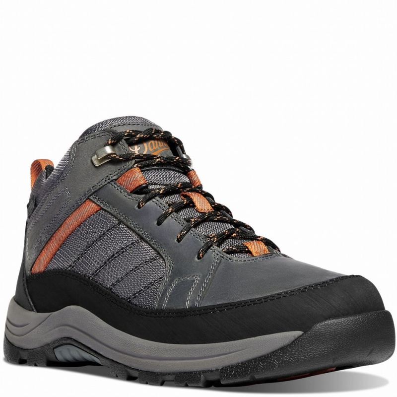 Grey Danner Riverside Men's Work Shoes | 66973