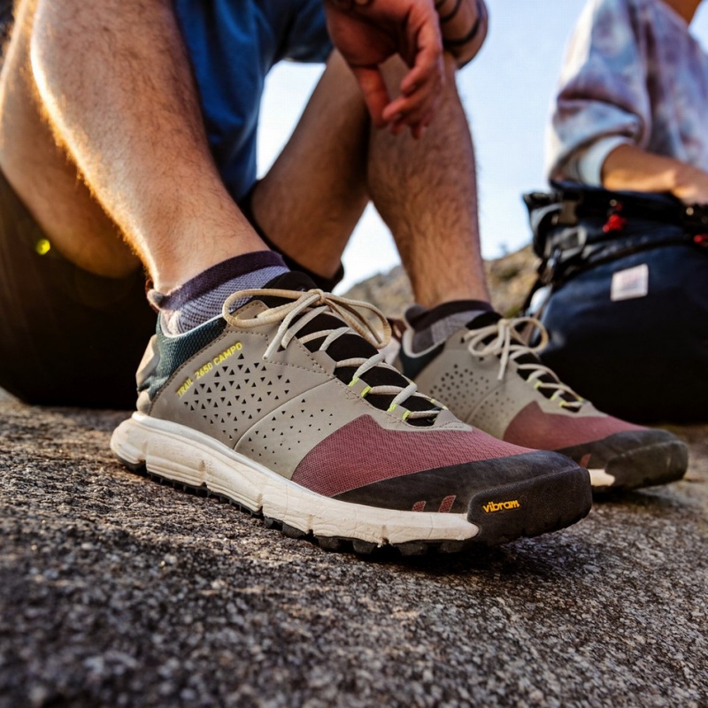 Grey Danner Trail 2650 Campo Men's Hiking Shoes | 57199