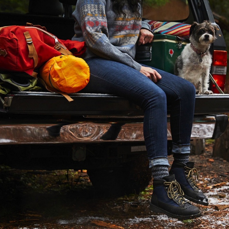 Navy Danner Ridge Women's Boots | 85166