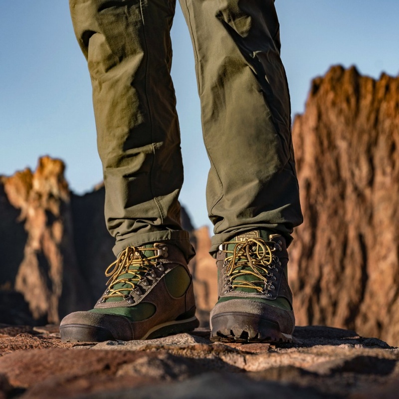 Olive Danner Jag Men's Hiking Boots | 42282