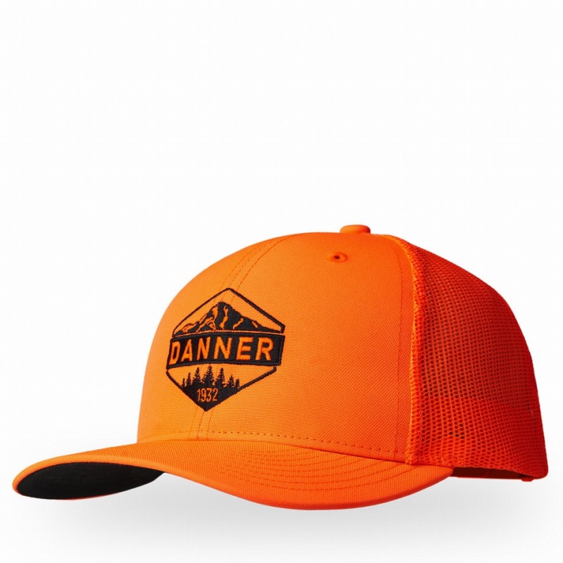 Orange Danner Trucker Men\'s Caps | 40218